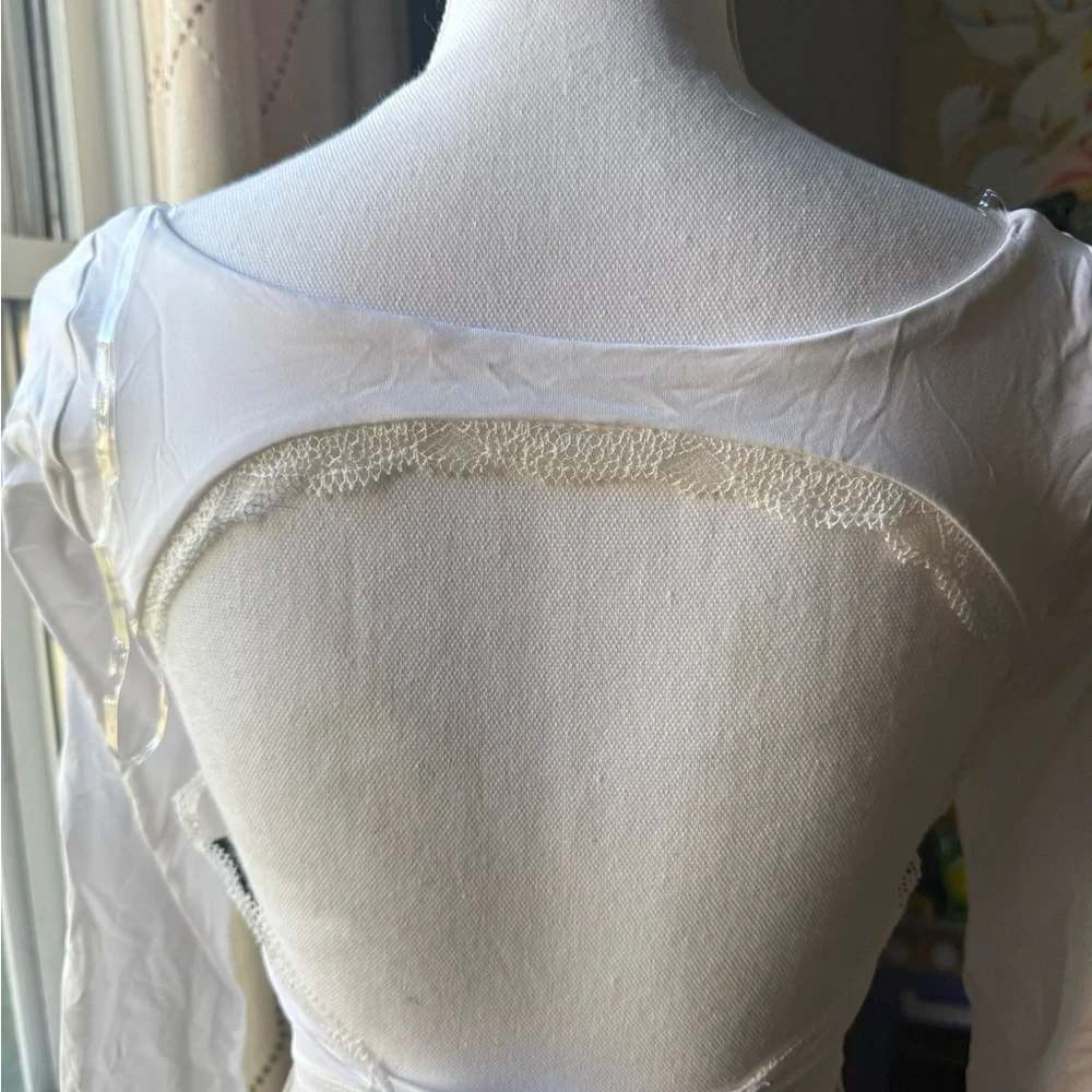 Wild fable white Crop top NWT